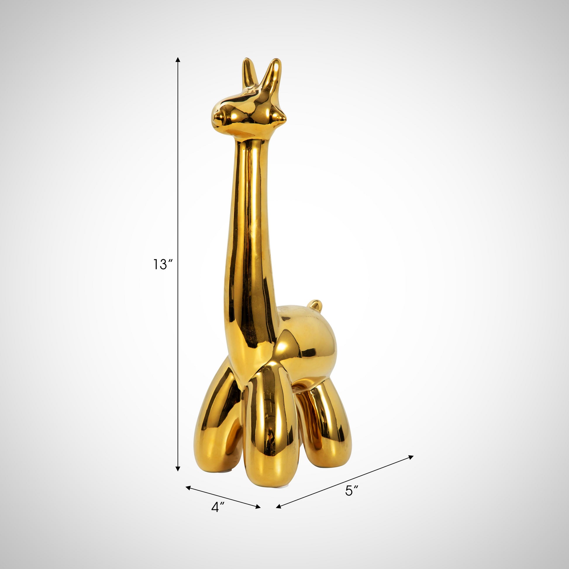 Gold Giraffe Balloon Animal