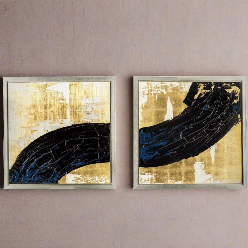 Arte de pared pintado a mano de 95" x 47"