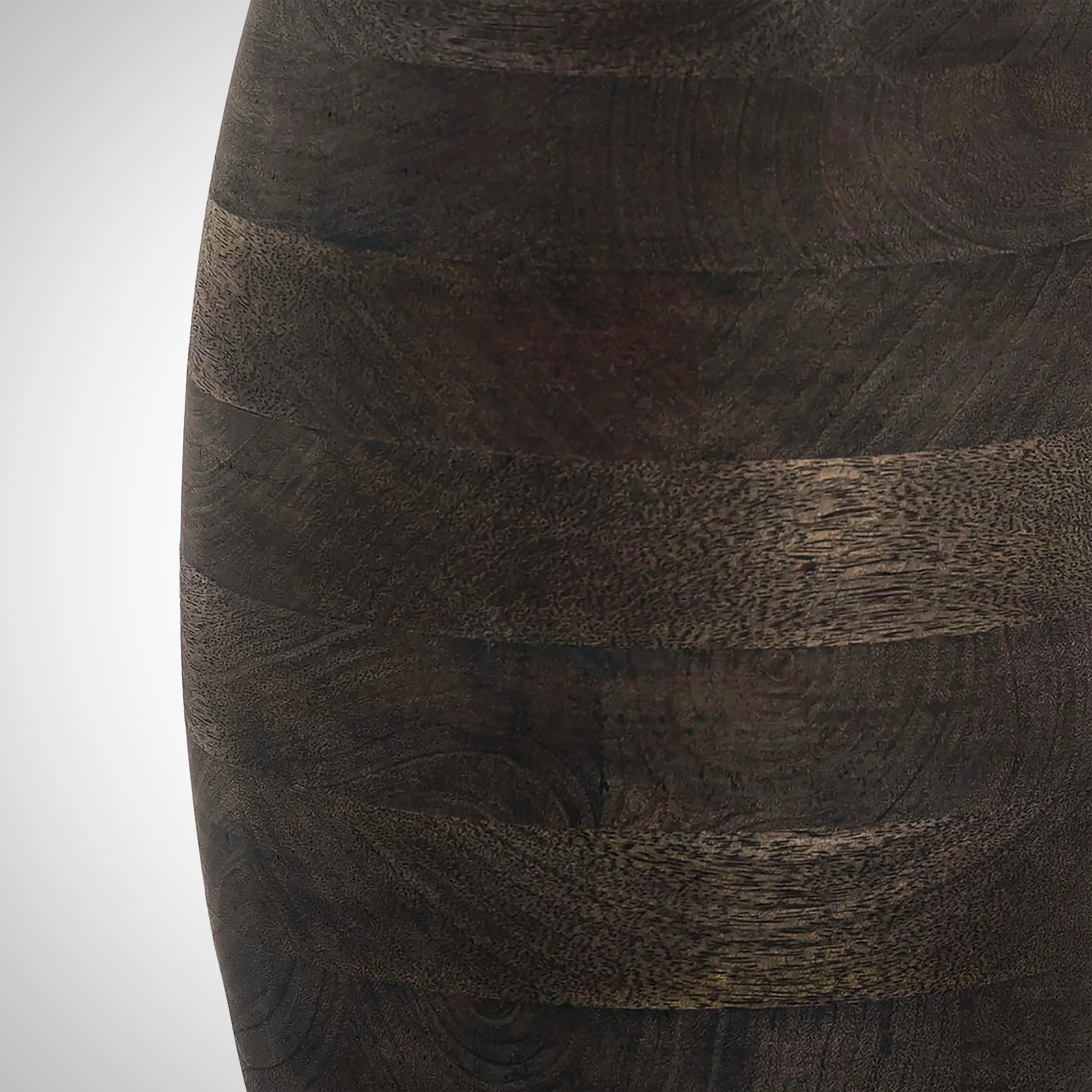 Large Metal And Wood Vase