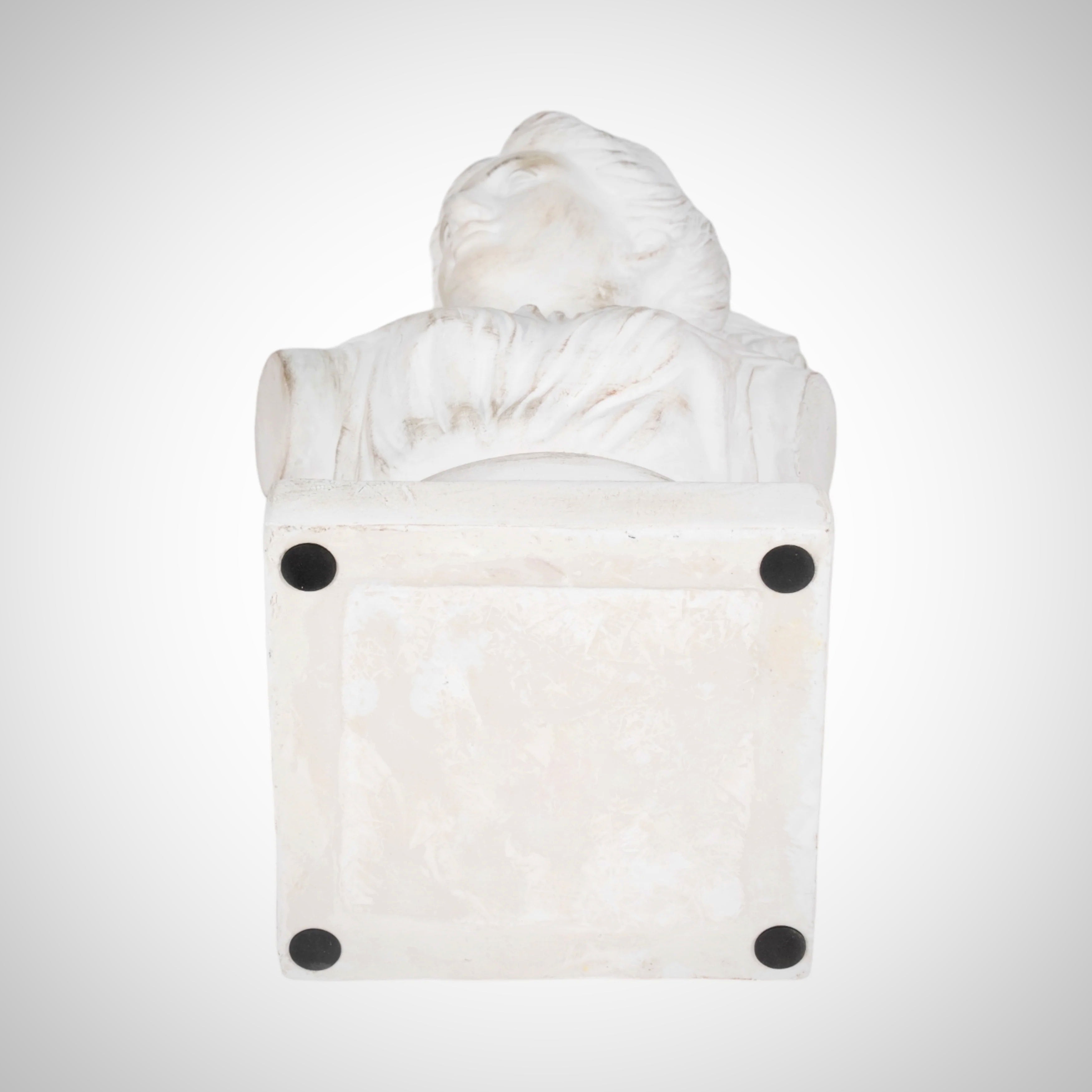 20&quot; Venus Bust Distressed Resin, White