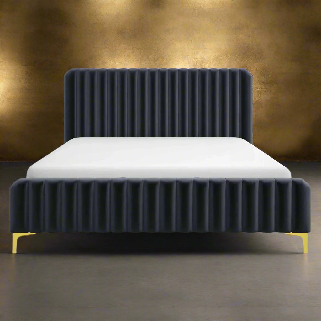 Crawford Queen Bed Grey