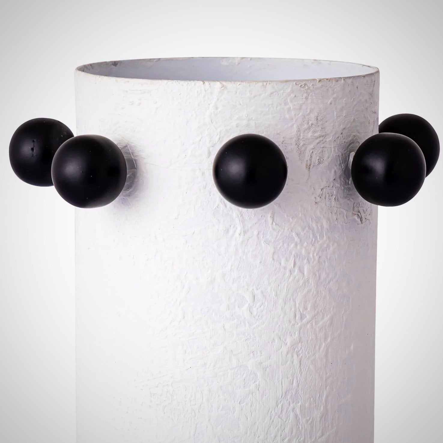 Metal Beaded Vase Set Of Two