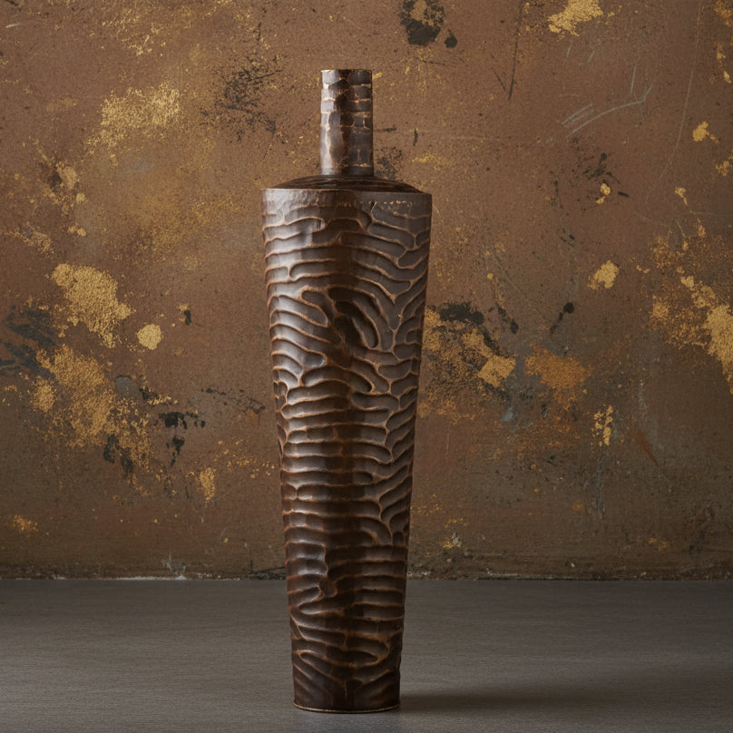 Large Metal Vase