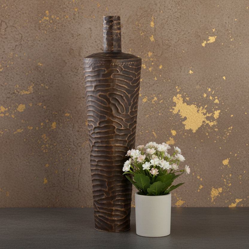 Large Metal Vase