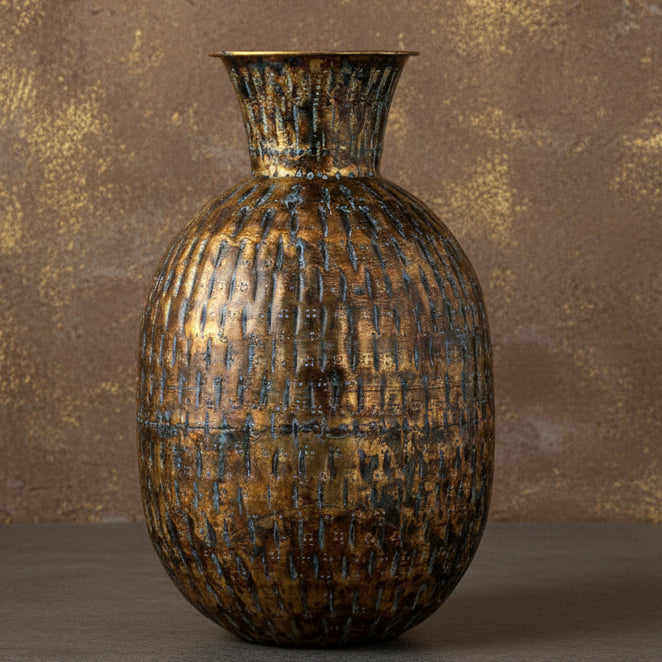 Large Metal Vase