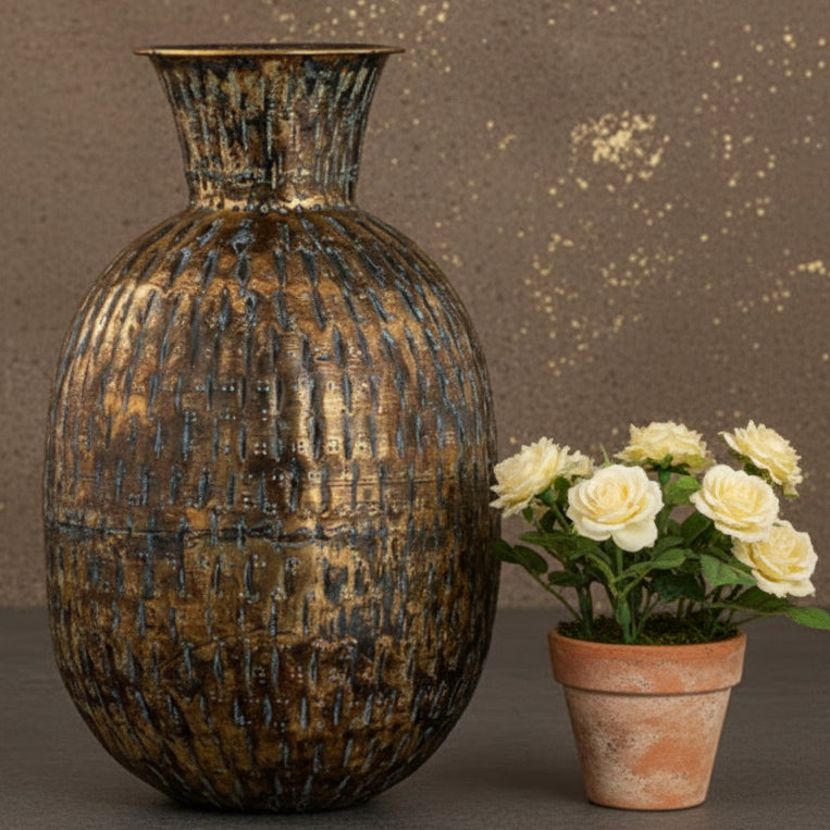 Large Metal Vase