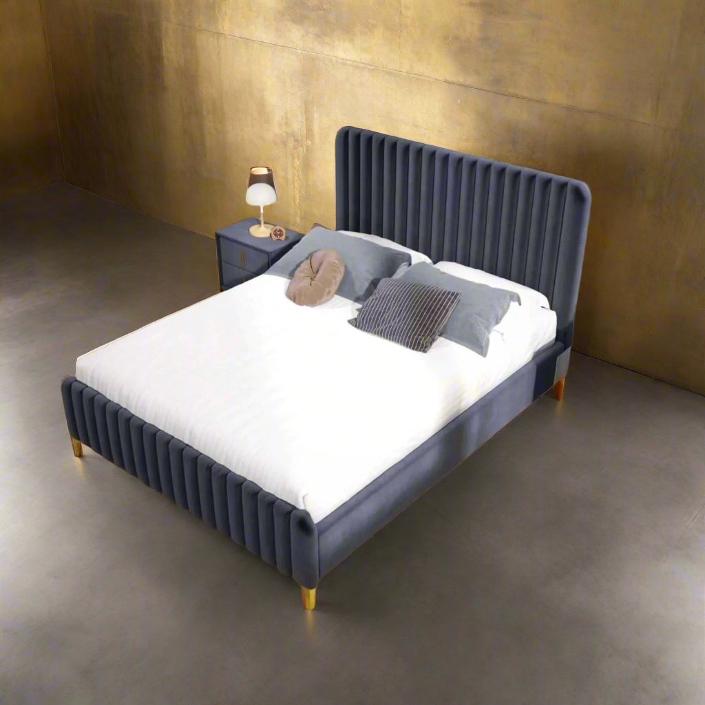 Crawford Queen Bed Grey