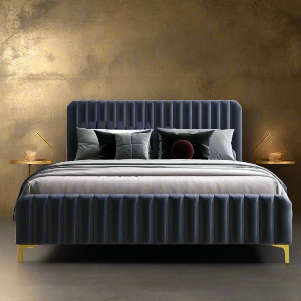 Crawford Queen Bed Grey