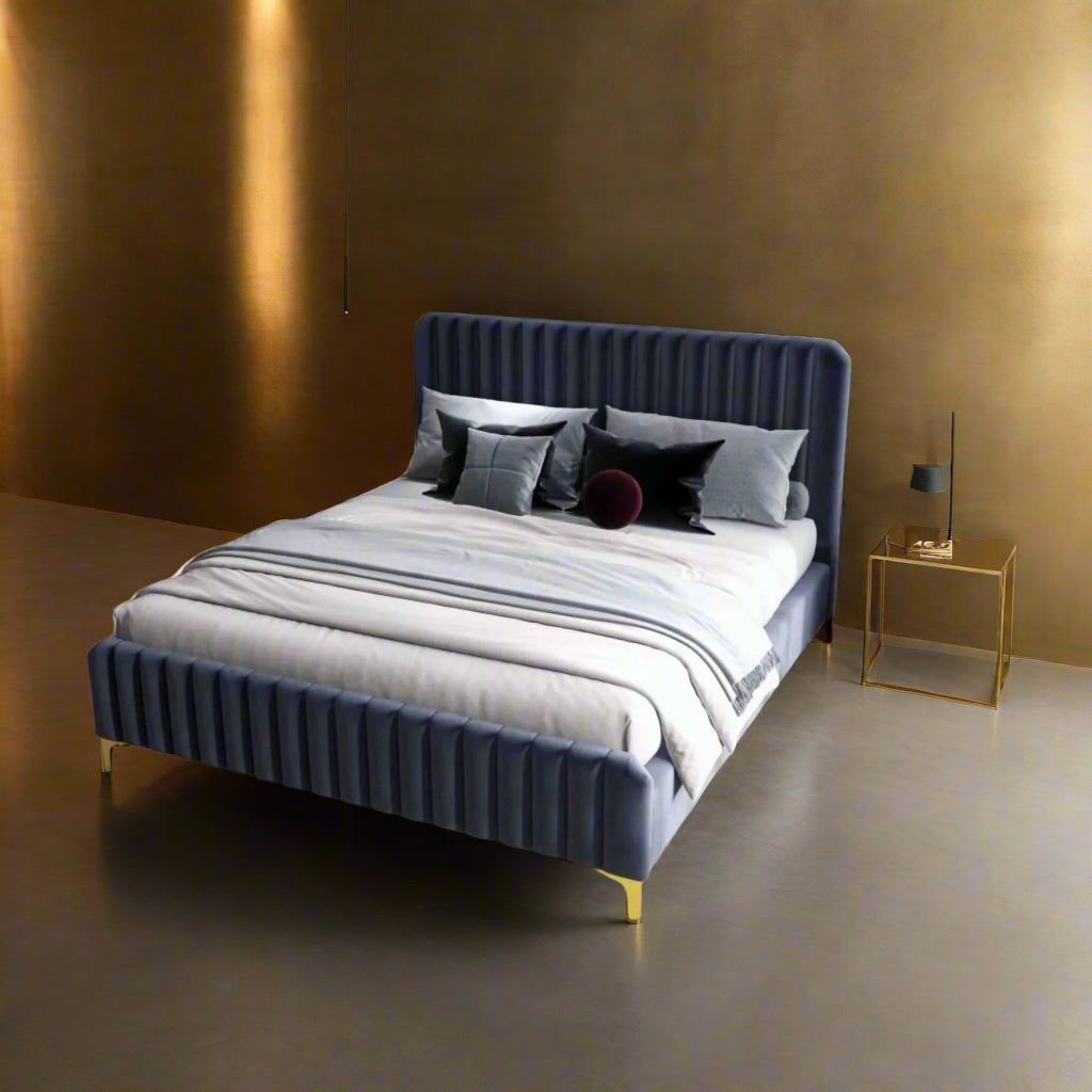 Crawford Queen Bed Grey
