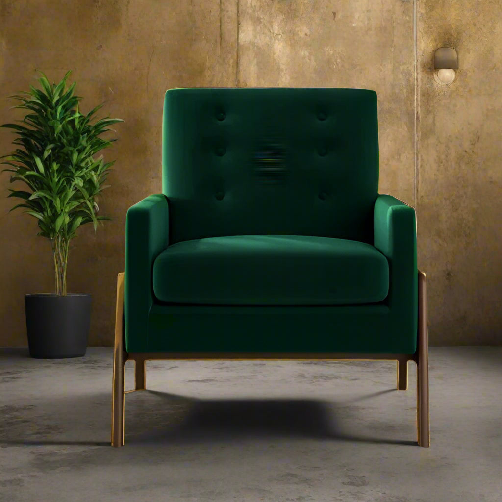 Silla decorativa Cambell verde