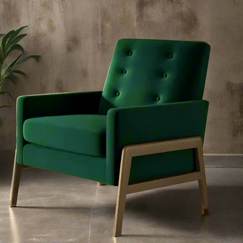 Silla decorativa Cambell verde
