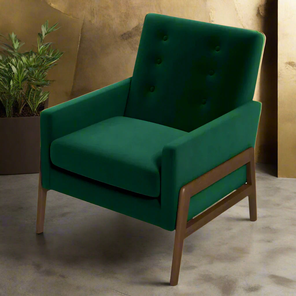 Silla decorativa Cambell verde