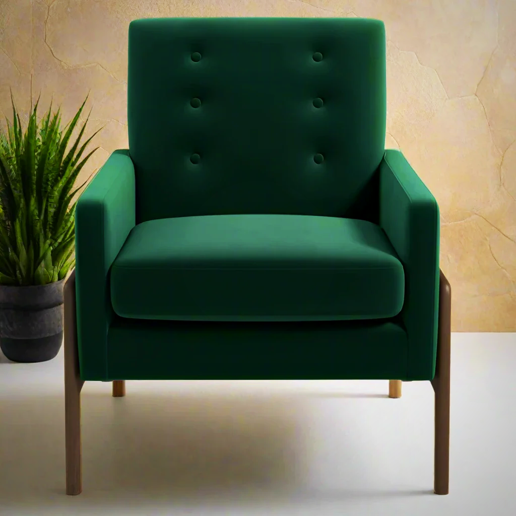 Silla decorativa Cambell verde