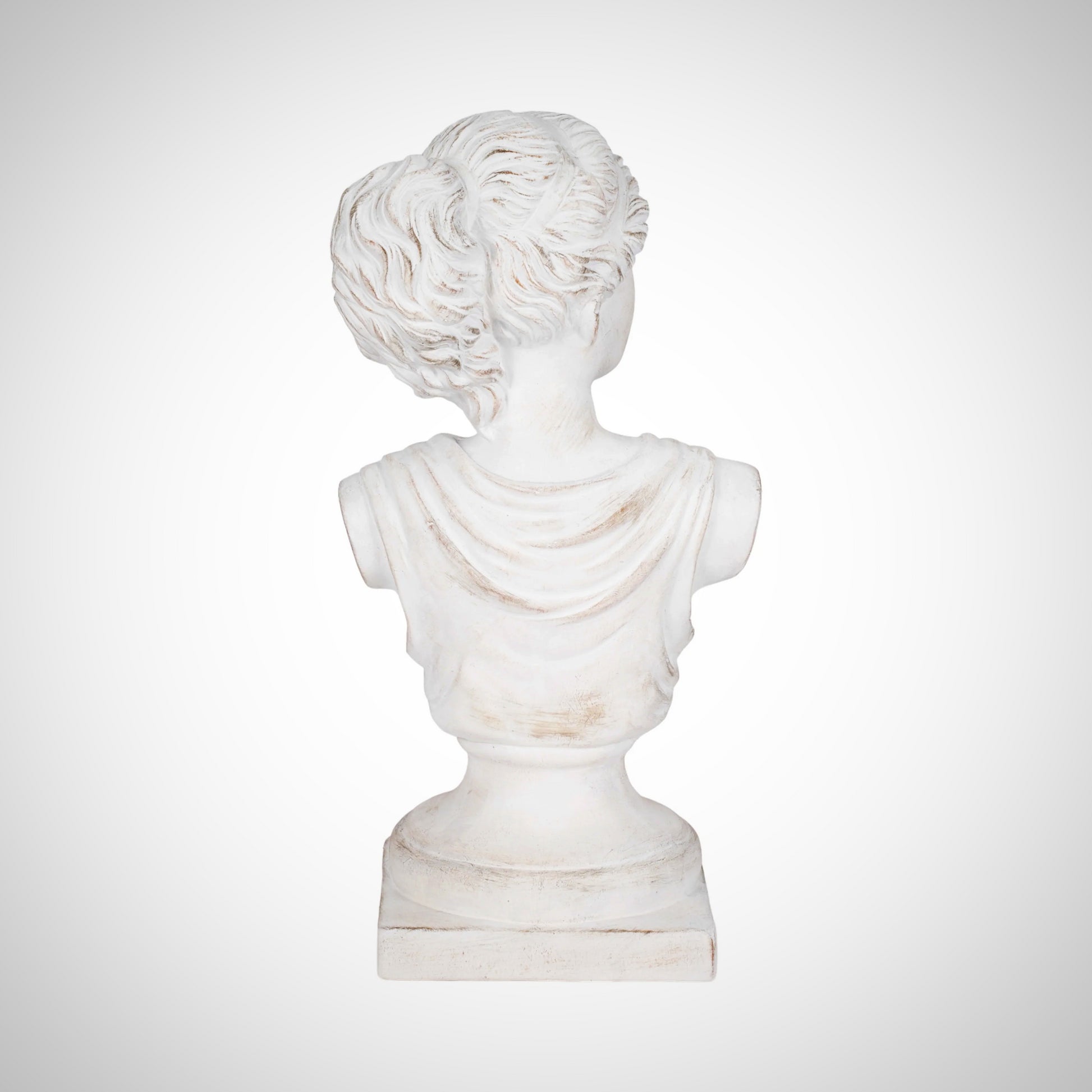 20&quot; Venus Bust Distressed Resin, White