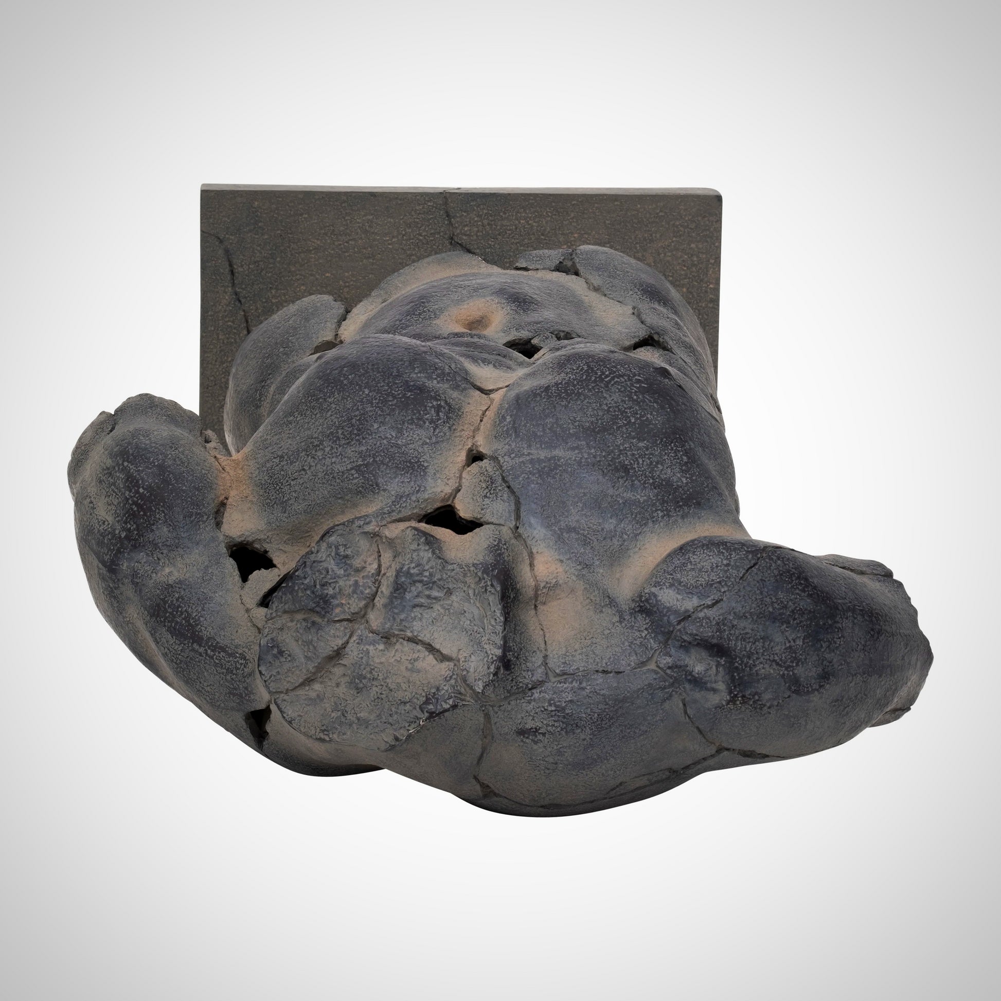 Cracked Torso Sculpture, Grey