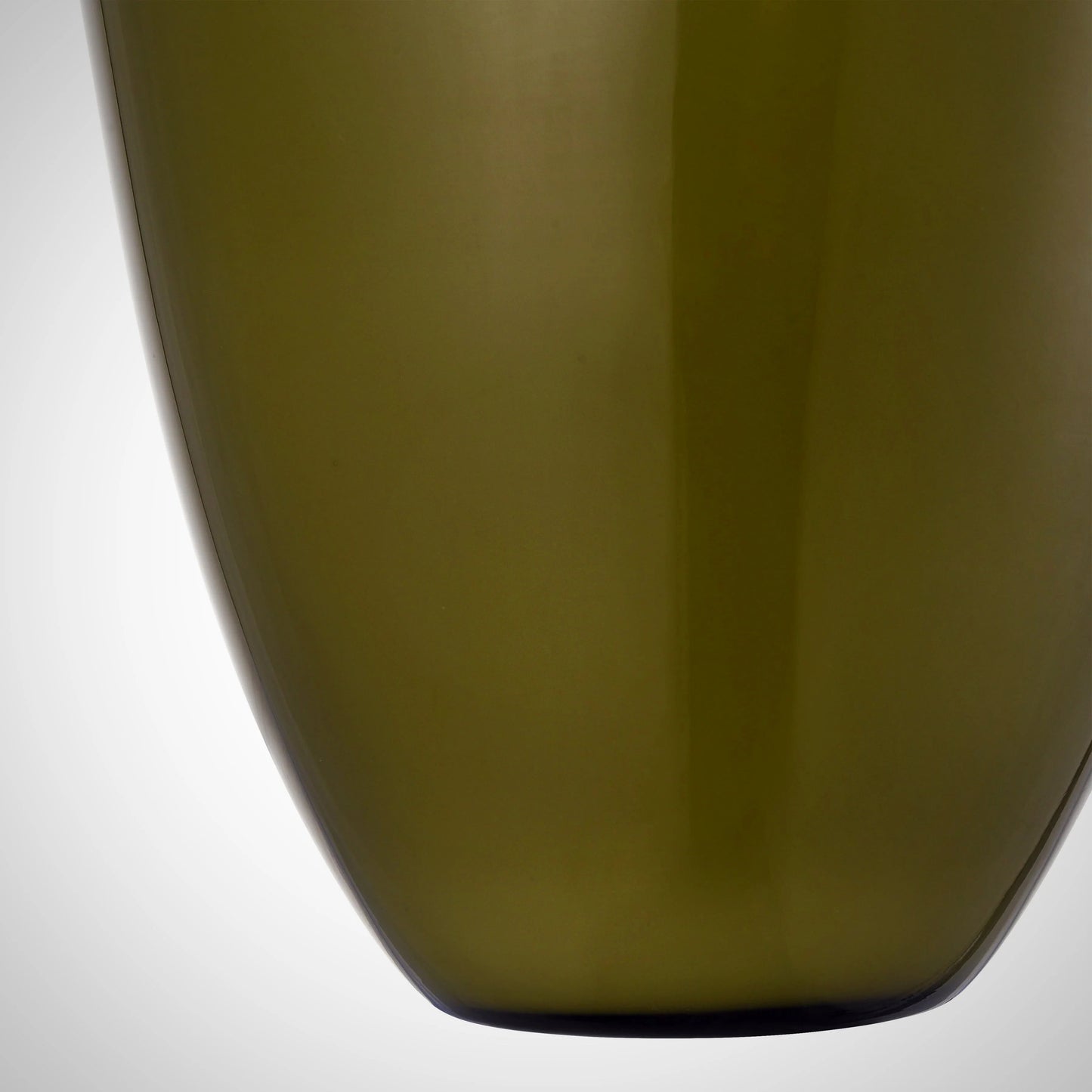 Olive Glass Vase