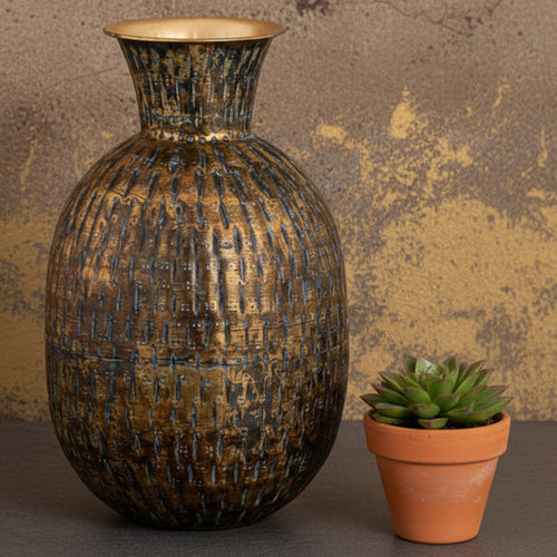 Large Metal Vase