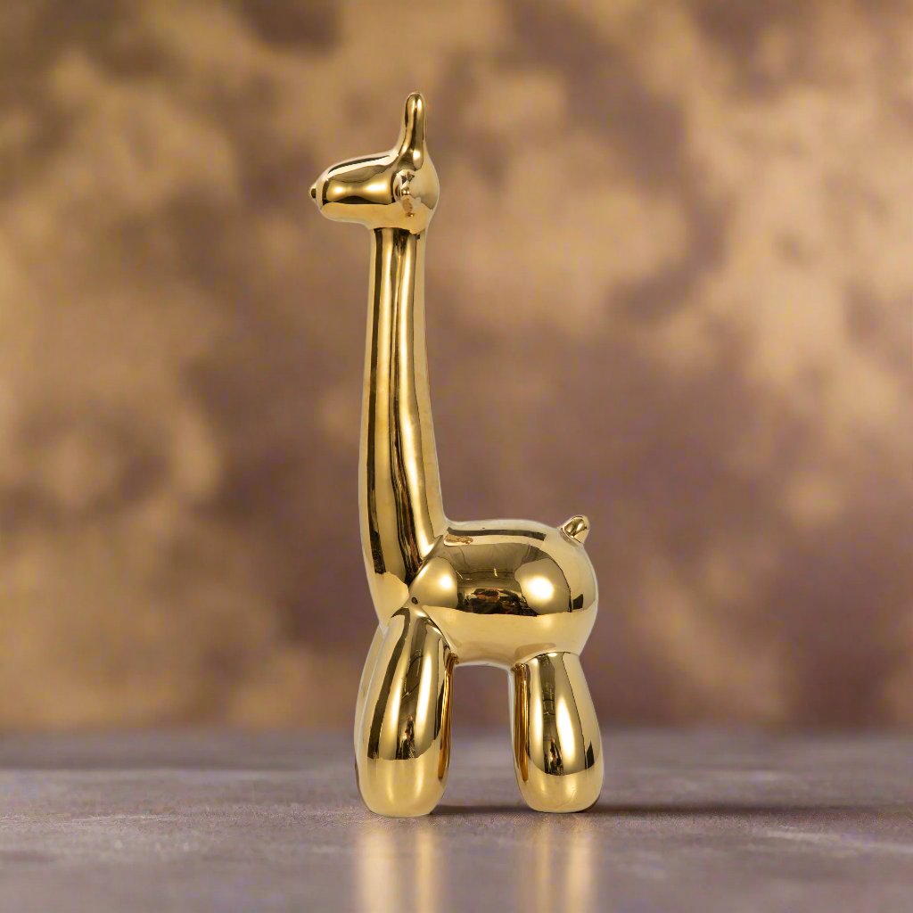 Gold Giraffe Balloon Animal